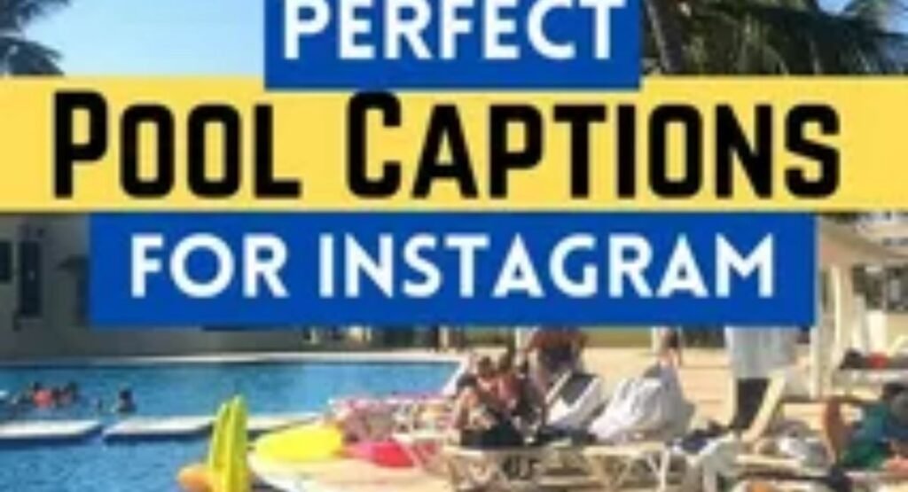 one word pool captions for instagram